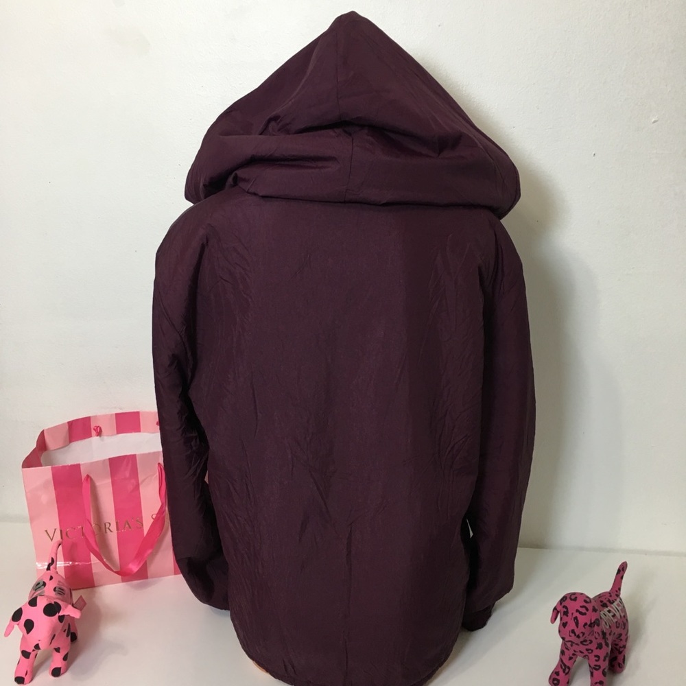 🚫SOLD🚫NEW PINK VS SHERPA ANORAK FULLY LINED HOODED - Picture 5 of 6